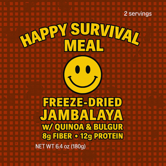 Happy Survival Meal: Freeze-Dried Jambalaya w/ Quinoa and Bulgur